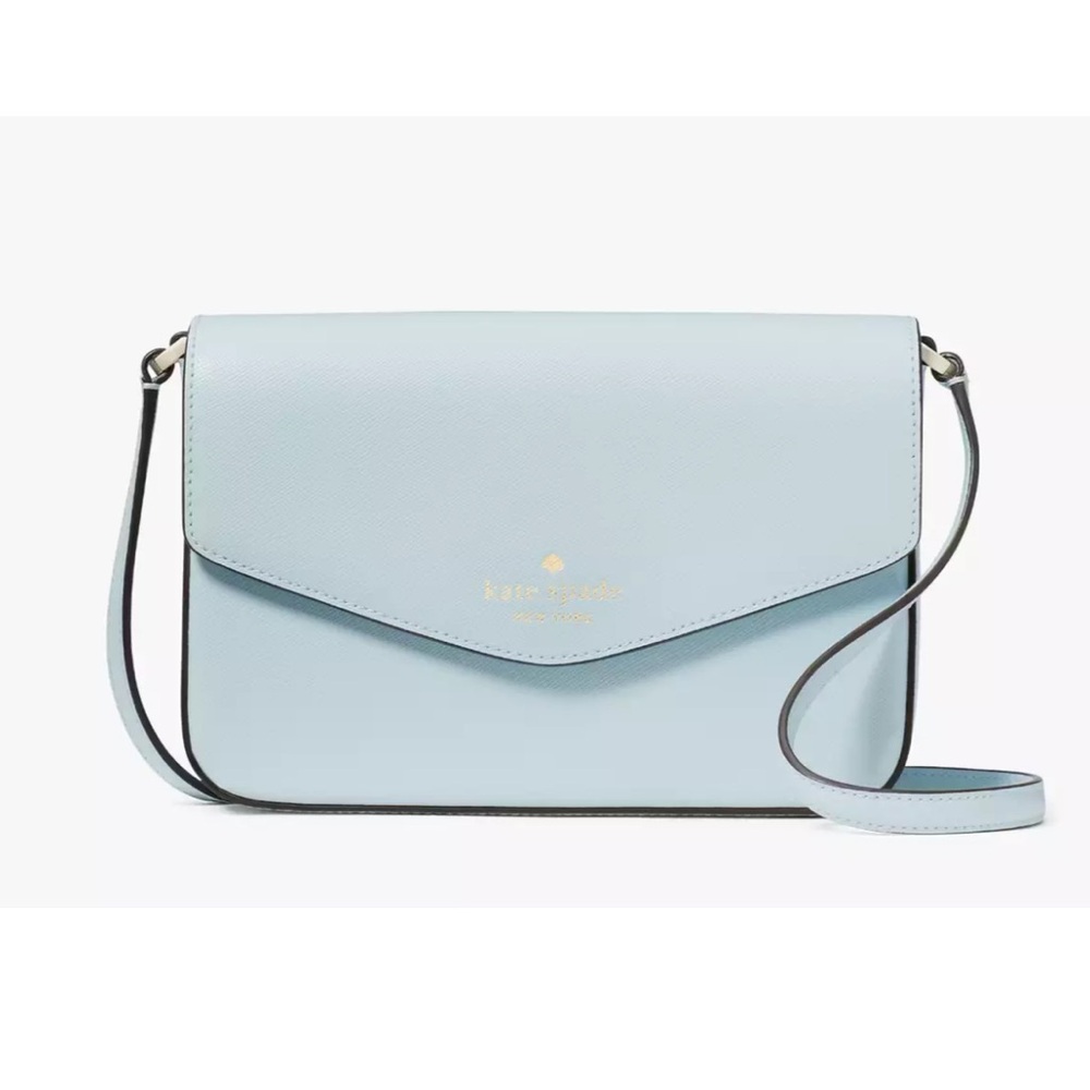 New Kate Spade Sadie Envelope Crossbody Crisp Sky
